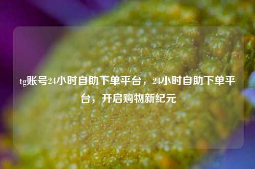 tg账号24小时自助下单平台，24小时自助下单平台，开启购物新纪元