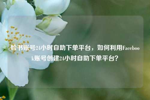 脸书账号24小时自助下单平台，如何利用Facebook账号创建24小时自助下单平台？
