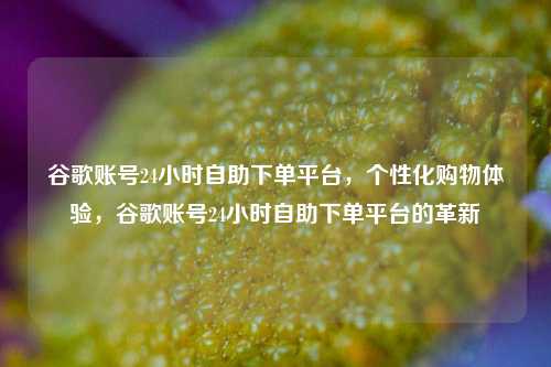 谷歌账号24小时自助下单平台，个性化购物体验，谷歌账号24小时自助下单平台的革新